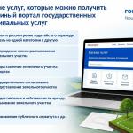 О перечне услуг, которые можно получить через Единый портал 